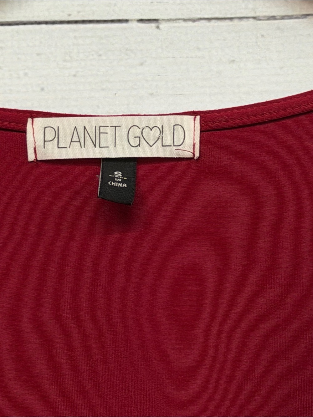 Planet Gold Surplice Twist Front Long Sleeve Smocked Cuff Crop Top - Small - Picture 4 of 6